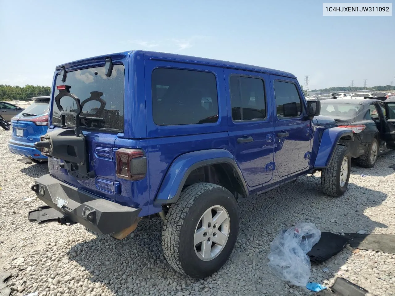 1C4HJXEN1JW311092 2018 Jeep Wrangler Unlimited Sahara