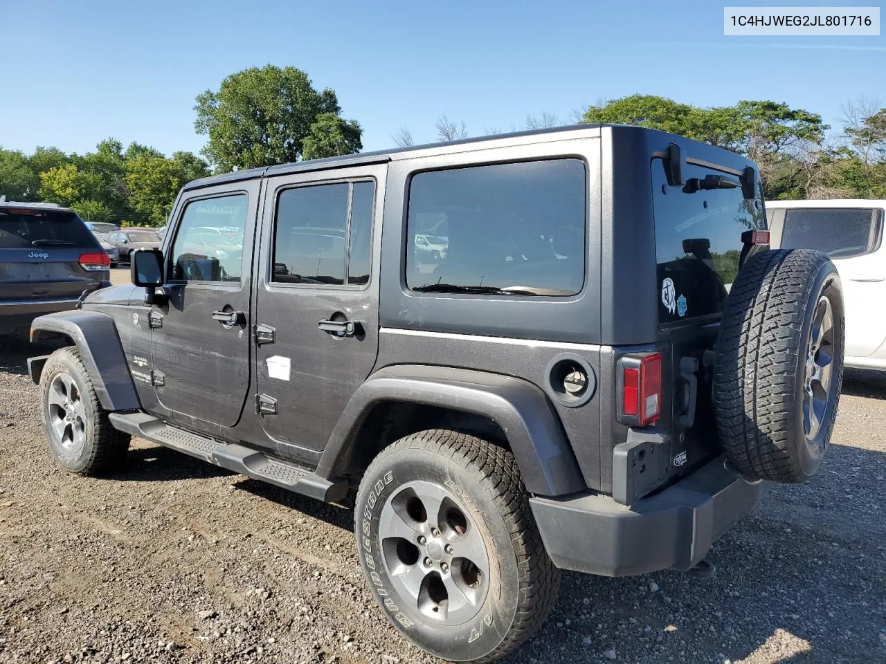 2018 Jeep Wrangler Unlimited Sahara VIN: 1C4HJWEG2JL801716 Lot: 68347134