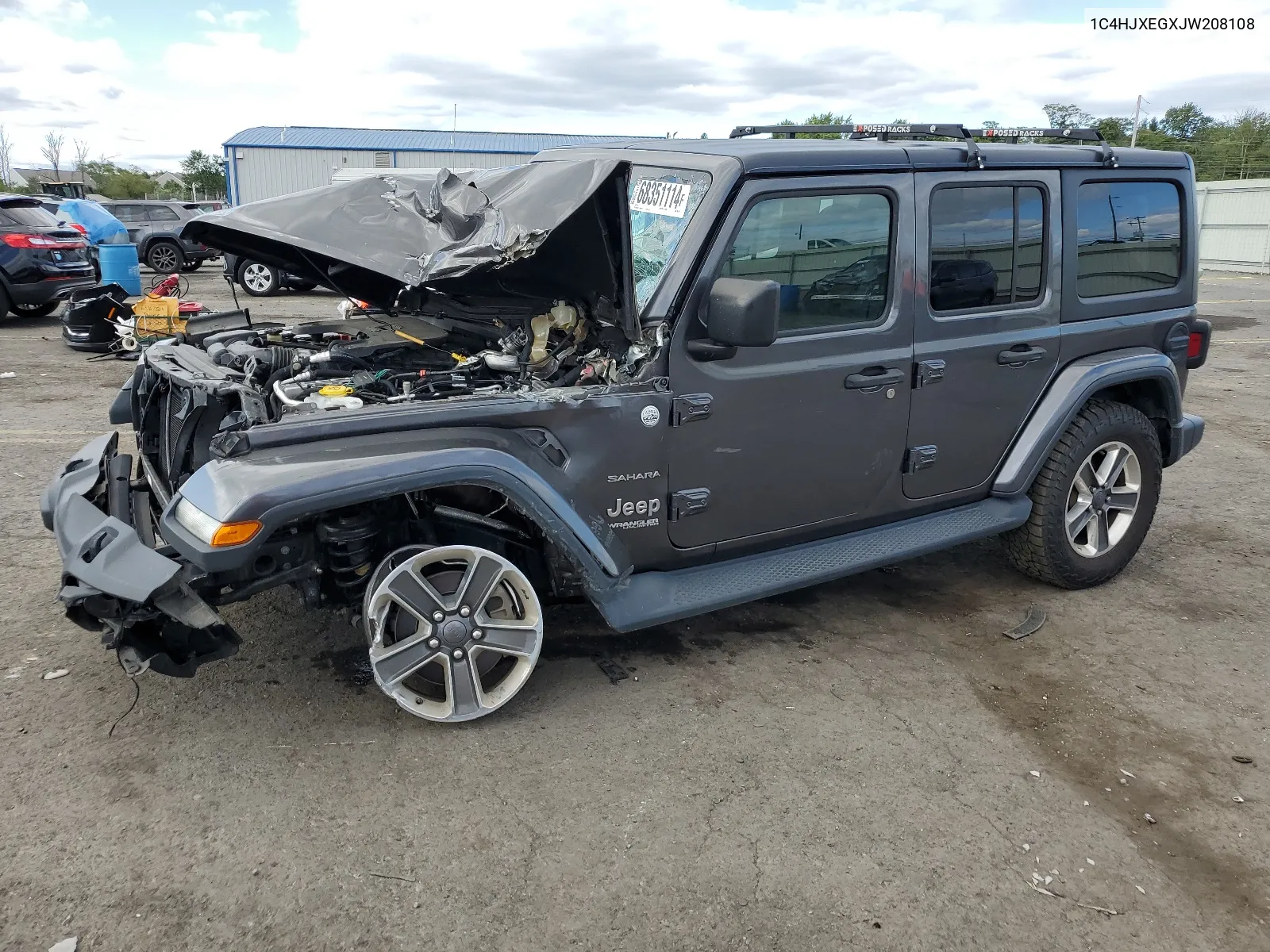 2018 Jeep Wrangler Unlimited Sahara VIN: 1C4HJXEGXJW208108 Lot: 68351114