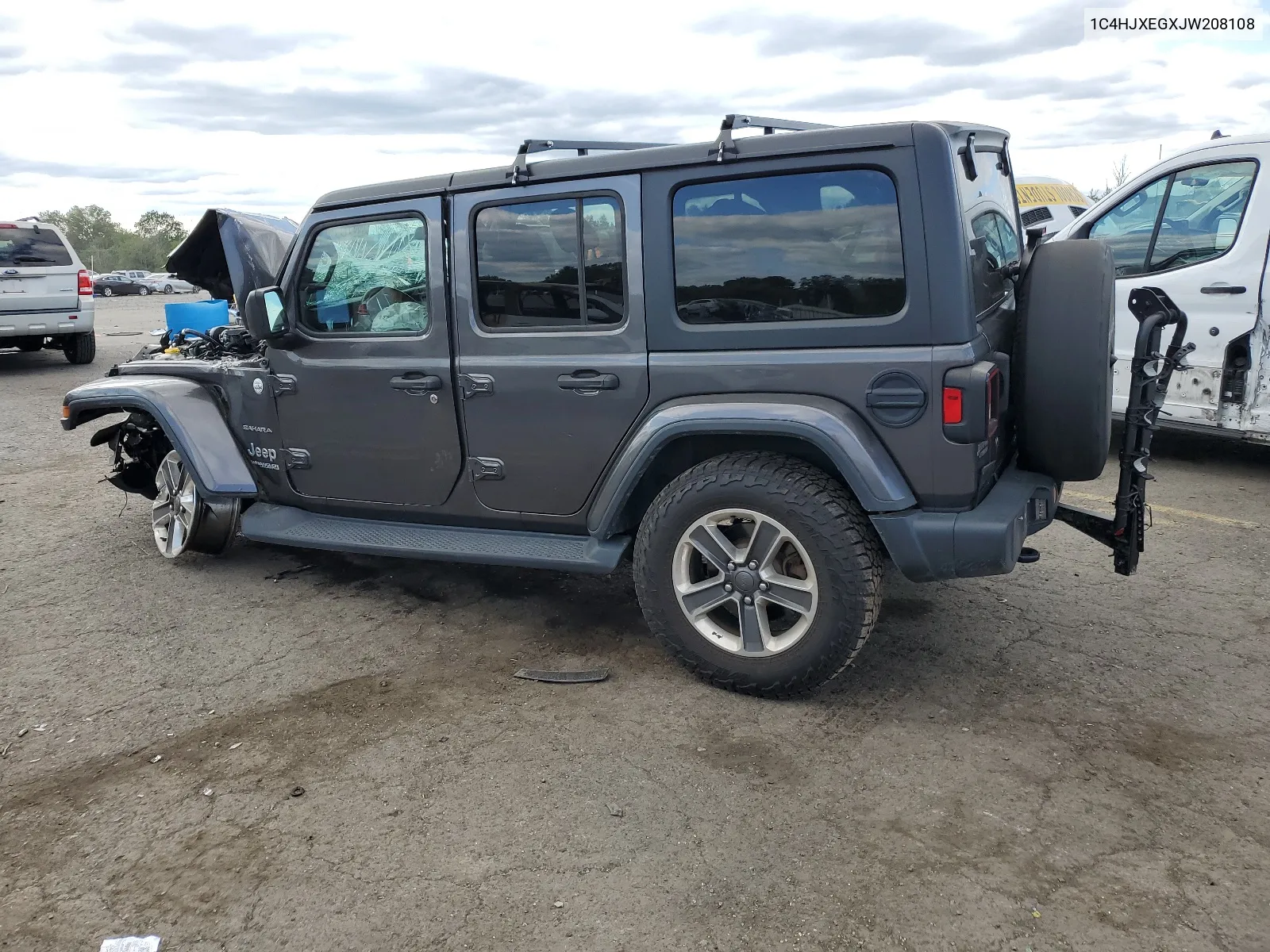 2018 Jeep Wrangler Unlimited Sahara VIN: 1C4HJXEGXJW208108 Lot: 68351114