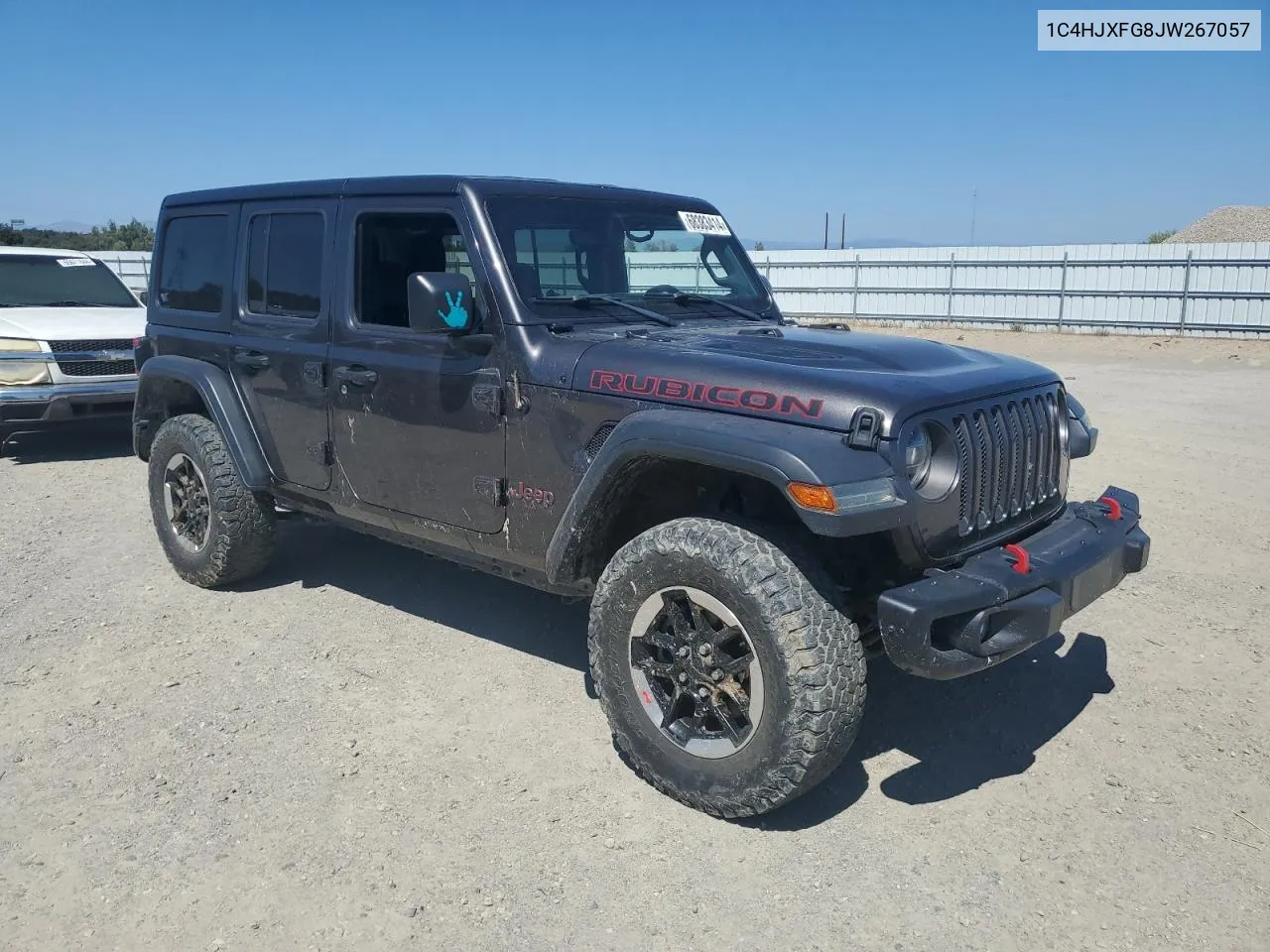 2018 Jeep Wrangler Unlimited Rubicon VIN: 1C4HJXFG8JW267057 Lot: 68383414