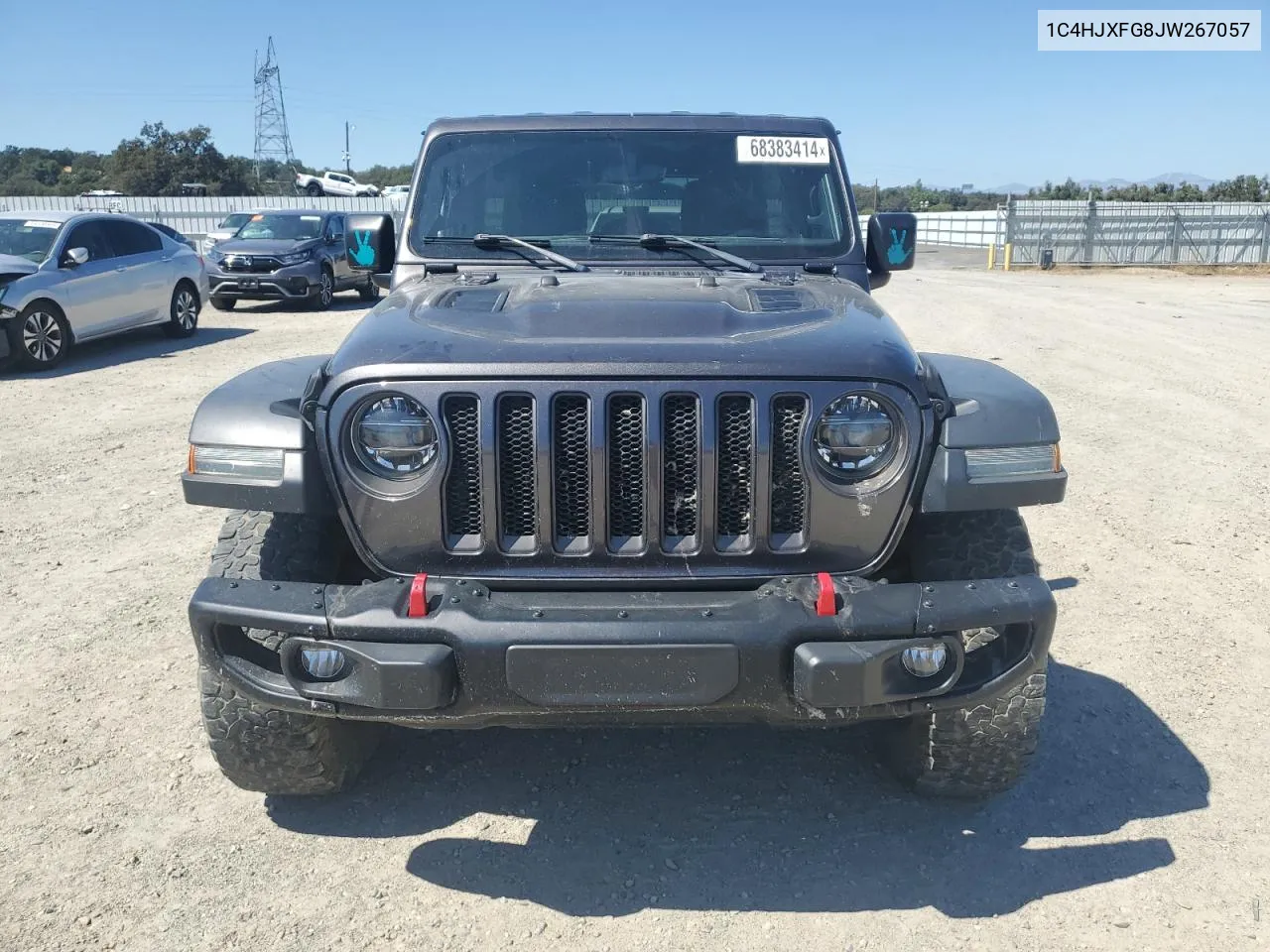 2018 Jeep Wrangler Unlimited Rubicon VIN: 1C4HJXFG8JW267057 Lot: 68383414