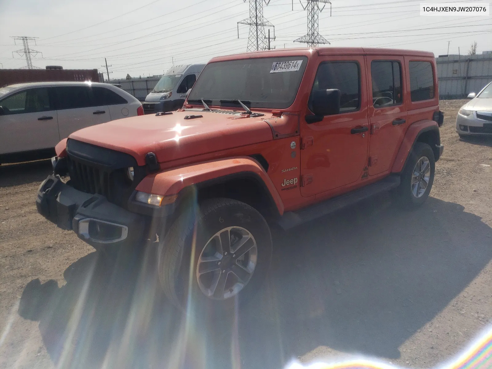 2018 Jeep Wrangler Unlimited Sahara VIN: 1C4HJXEN9JW207076 Lot: 68439614