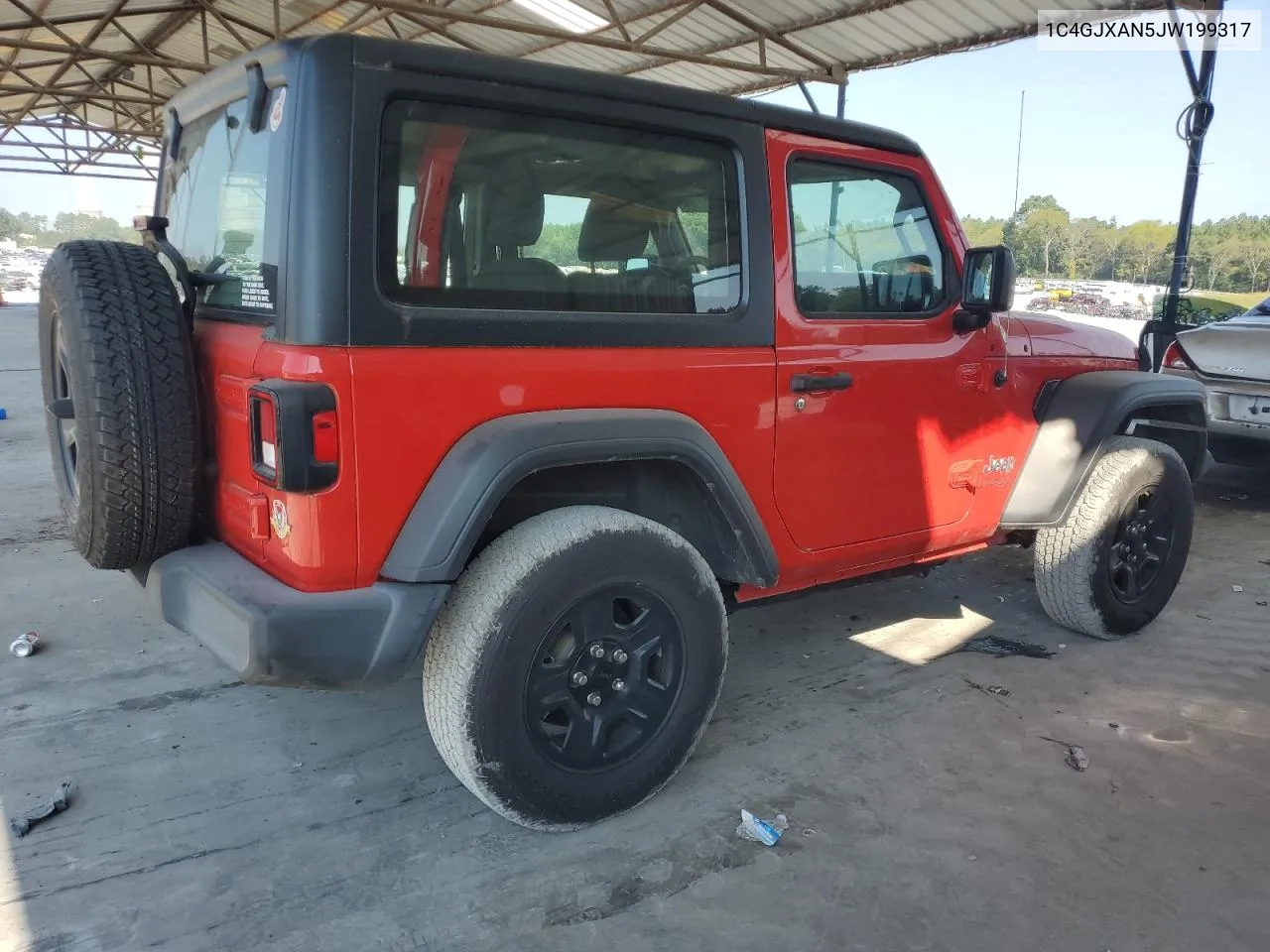 2018 Jeep Wrangler Sport VIN: 1C4GJXAN5JW199317 Lot: 69052784