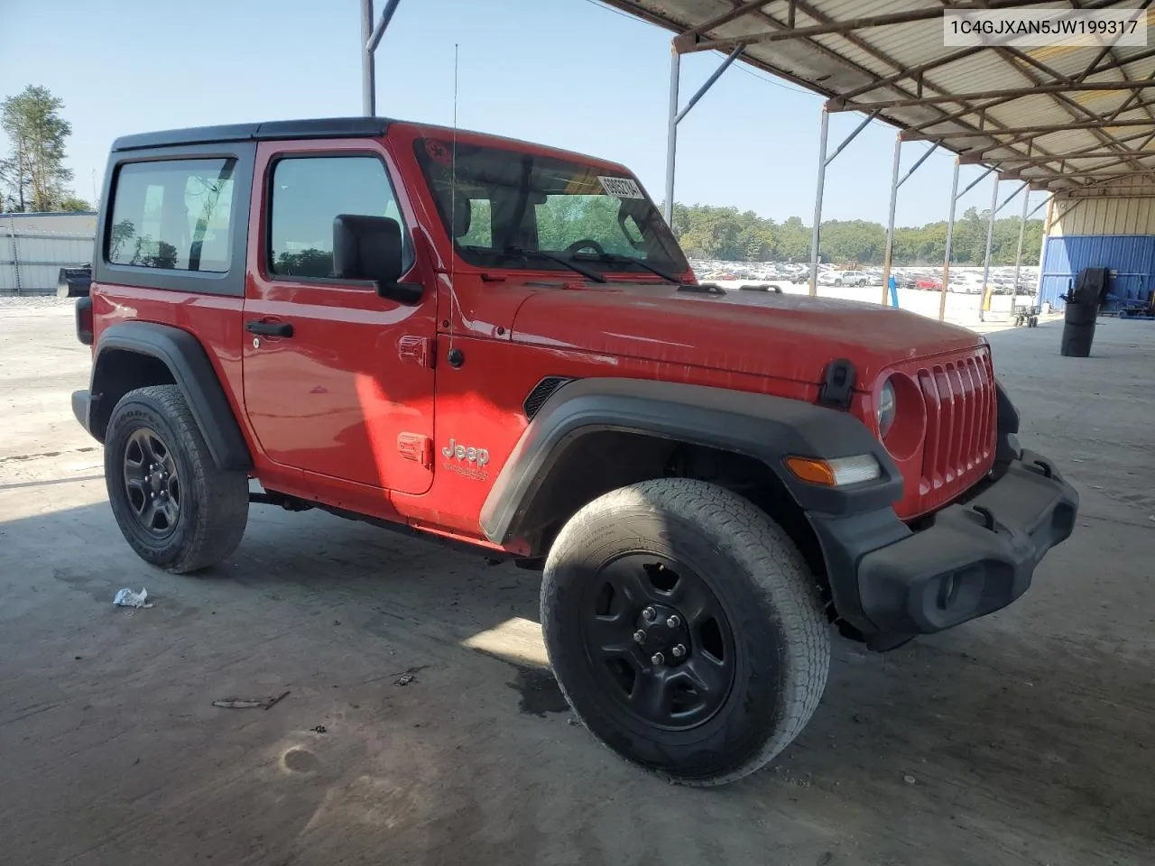 1C4GJXAN5JW199317 2018 Jeep Wrangler Sport