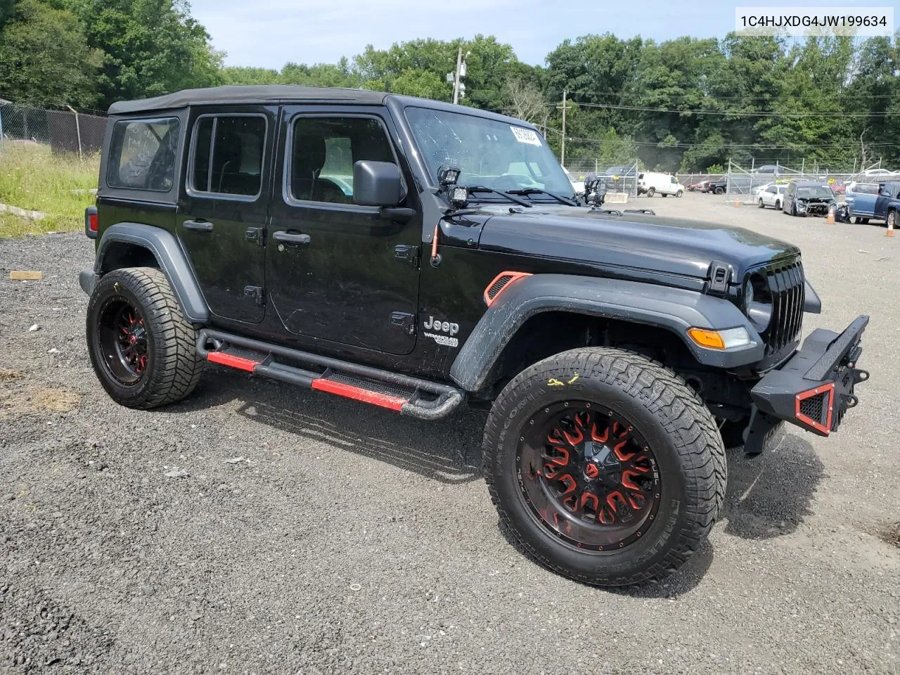 2018 Jeep Wrangler Unlimited Sport VIN: 1C4HJXDG4JW199634 Lot: 69126824