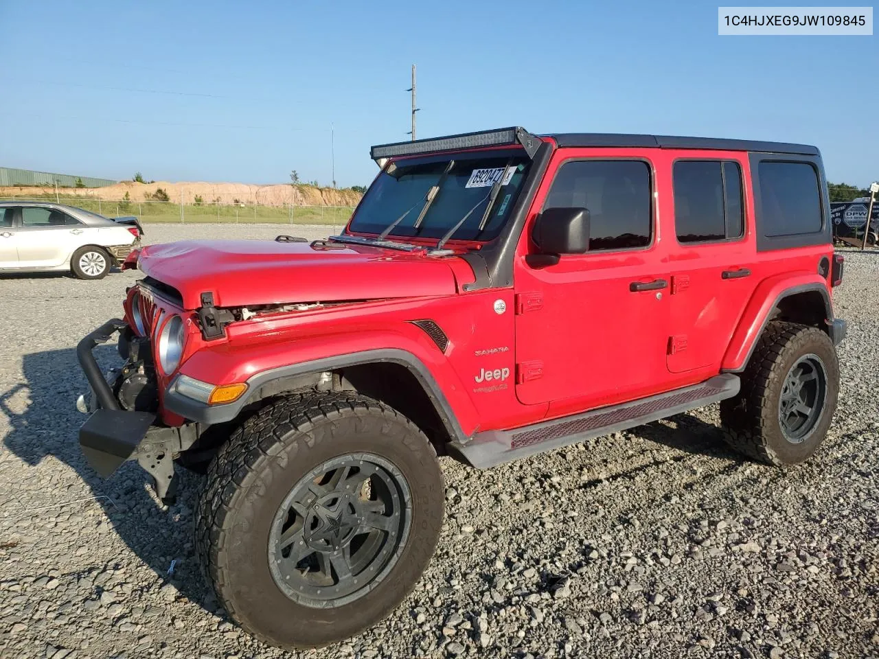 2018 Jeep Wrangler Unlimited Sahara VIN: 1C4HJXEG9JW109845 Lot: 69204774