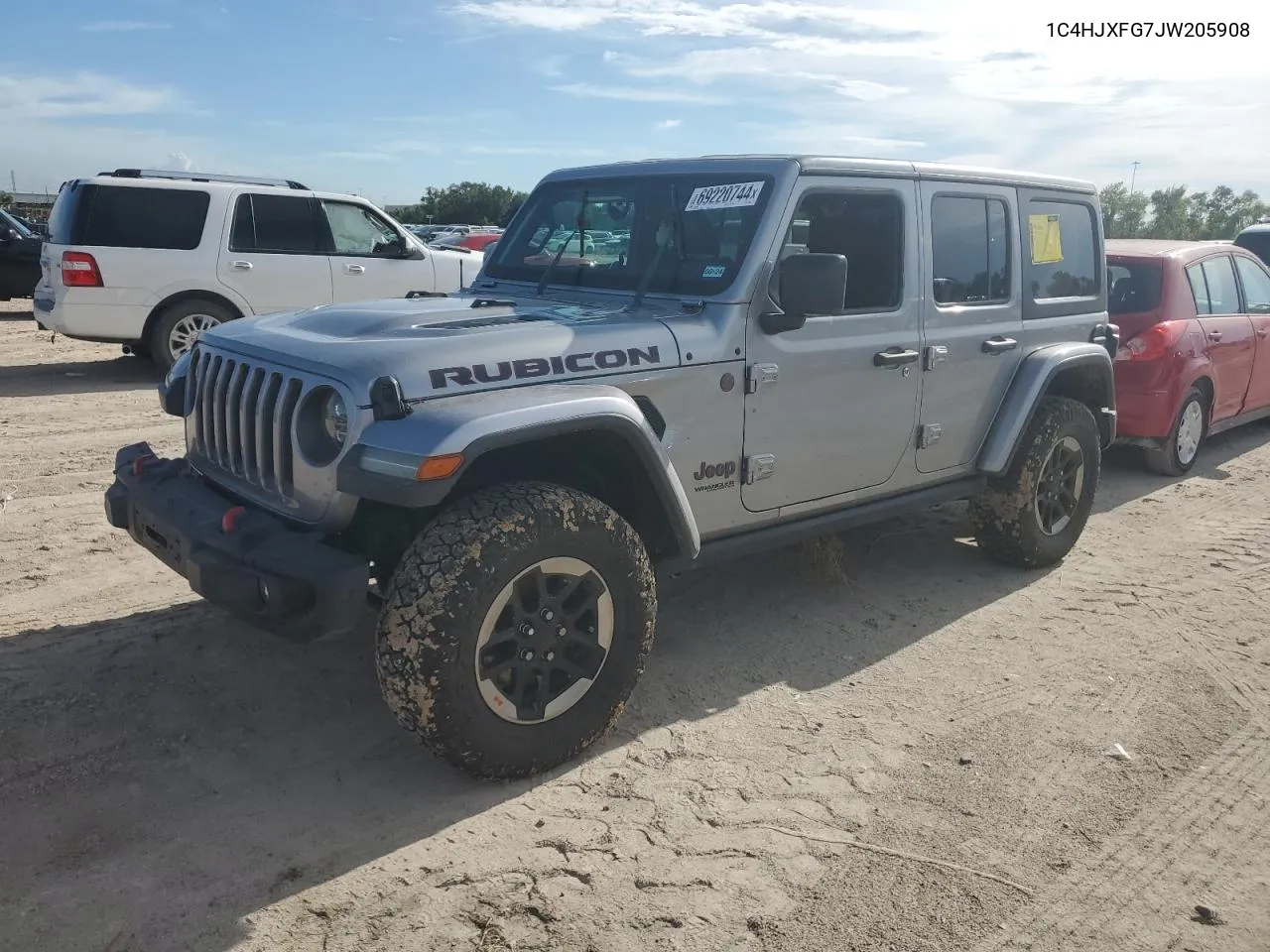 2018 Jeep Wrangler Unlimited Rubicon VIN: 1C4HJXFG7JW205908 Lot: 69220744