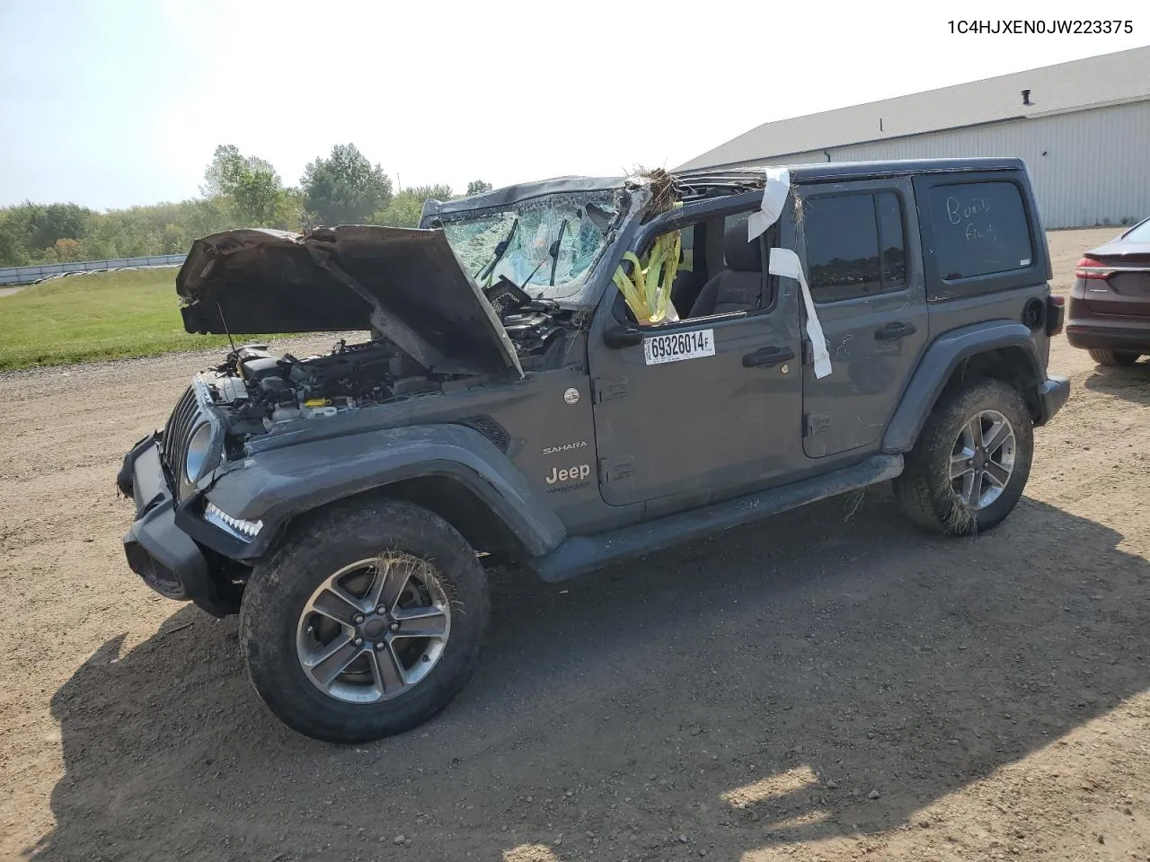 2018 Jeep Wrangler Unlimited Sahara VIN: 1C4HJXEN0JW223375 Lot: 69326014