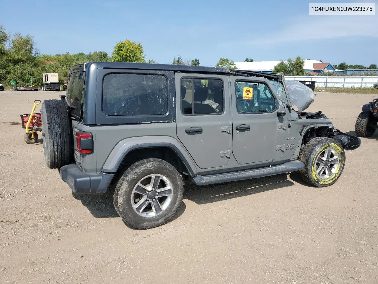 2018 Jeep Wrangler Unlimited Sahara VIN: 1C4HJXEN0JW223375 Lot: 69326014