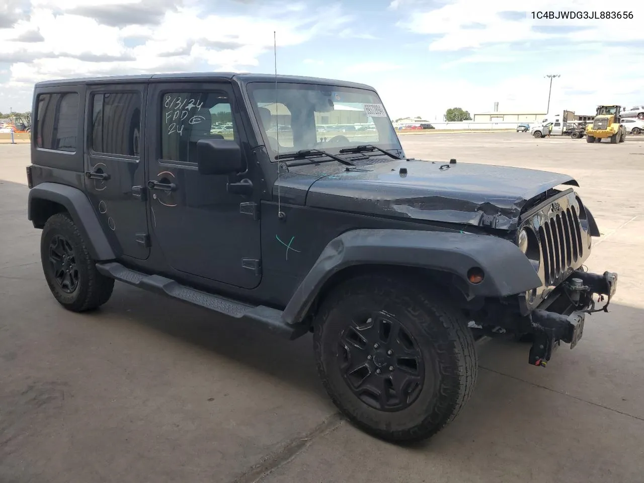 2018 Jeep Wrangler Unlimited Sport VIN: 1C4BJWDG3JL883656 Lot: 69372894