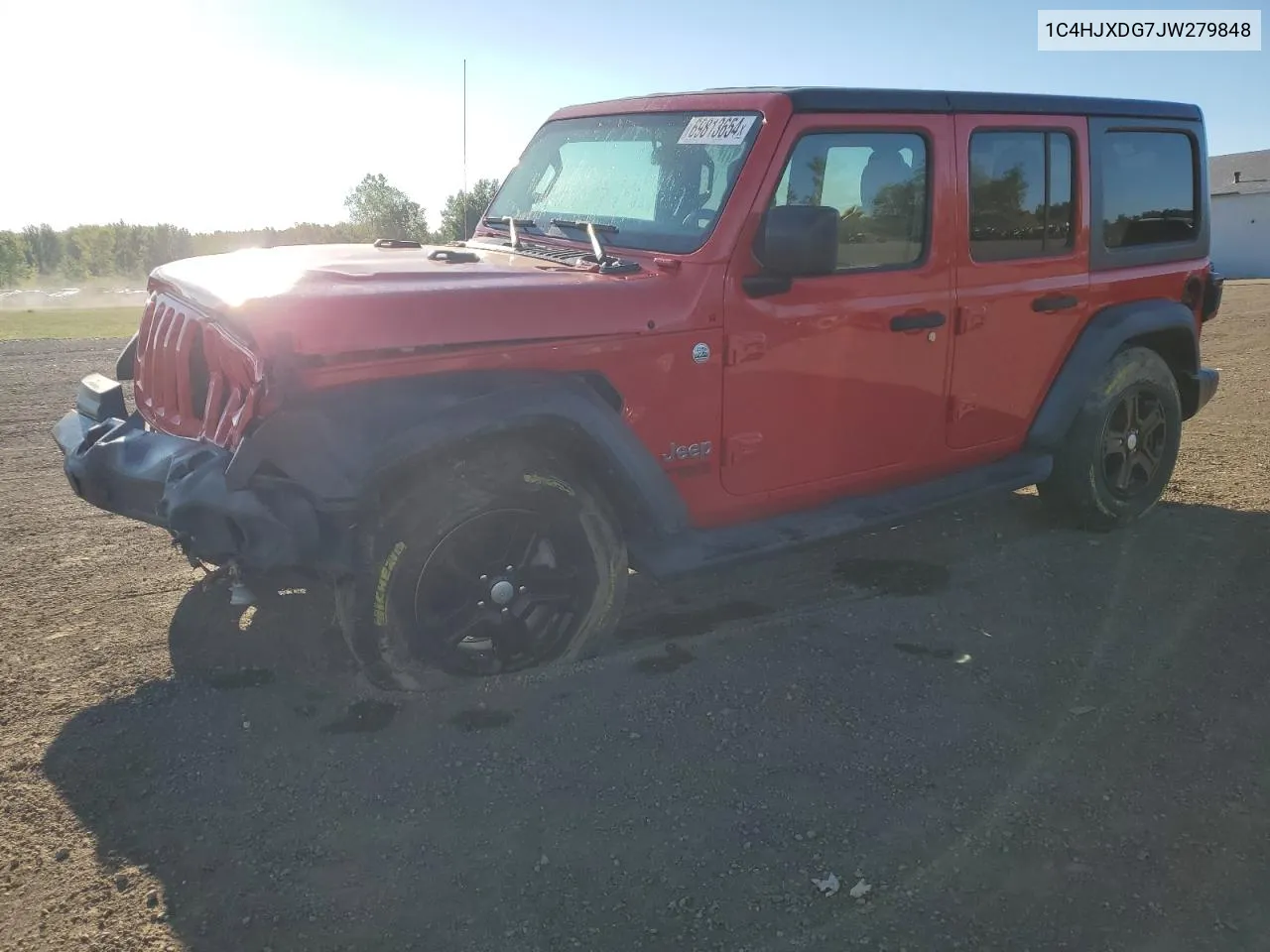 1C4HJXDG7JW279848 2018 Jeep Wrangler Unlimited Sport