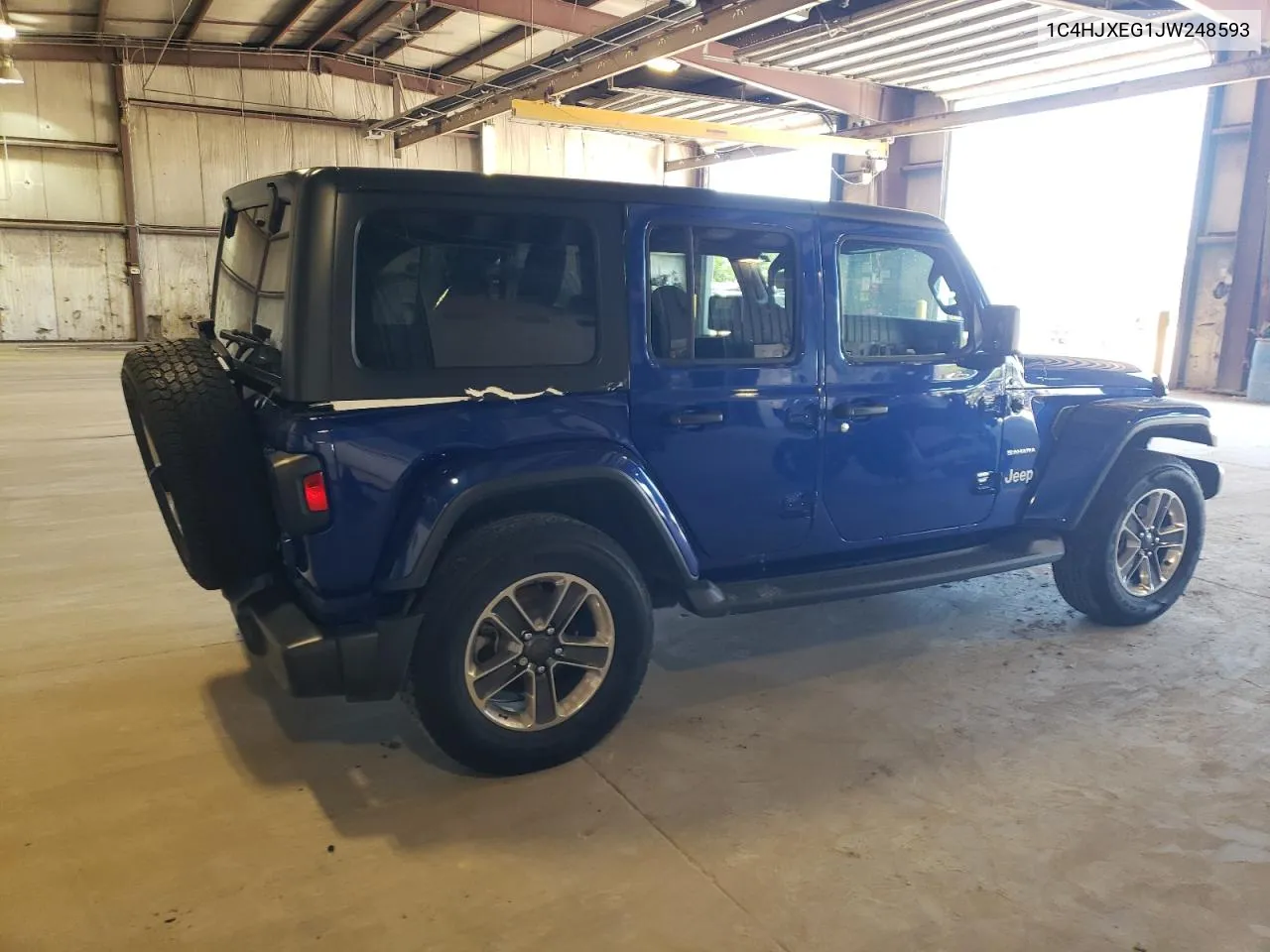 2018 Jeep Wrangler Unlimited Sahara VIN: 1C4HJXEG1JW248593 Lot: 69815434