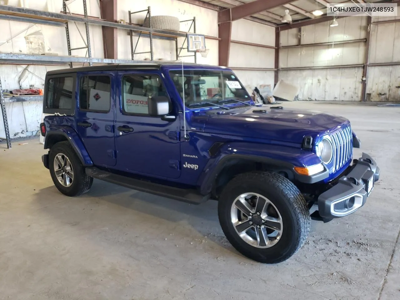 2018 Jeep Wrangler Unlimited Sahara VIN: 1C4HJXEG1JW248593 Lot: 69815434