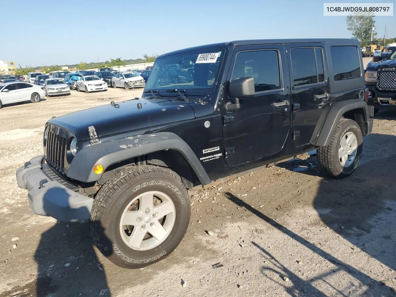 1C4BJWDG9JL808797 2018 Jeep Wrangler Unlimited Sport