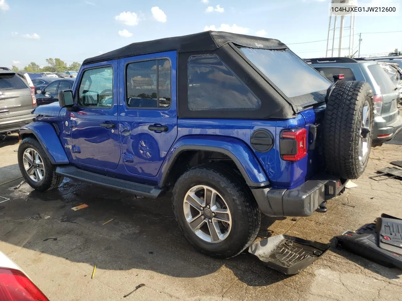 2018 Jeep Wrangler Unlimited Sahara VIN: 1C4HJXEG1JW212600 Lot: 70098524