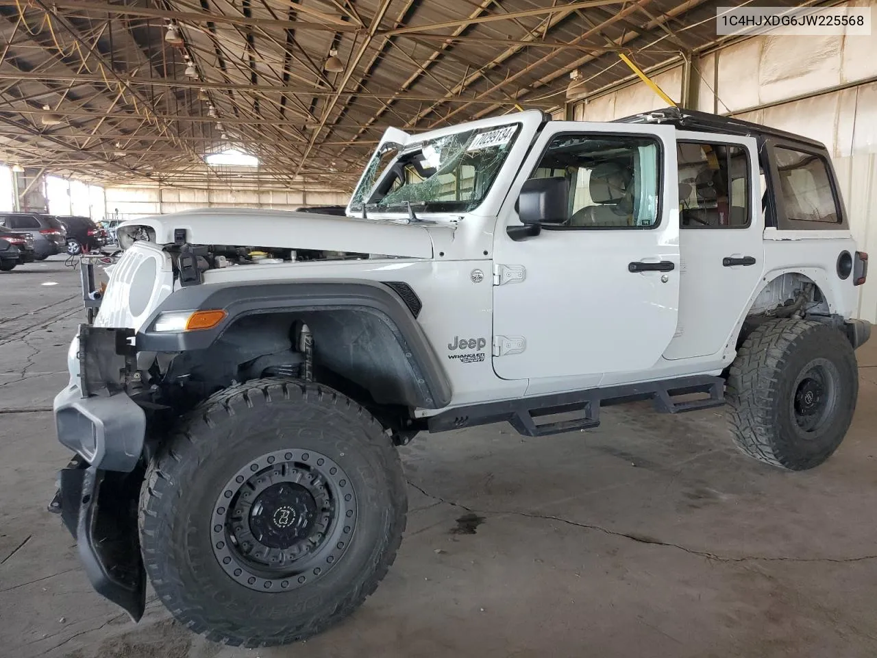 2018 Jeep Wrangler Unlimited Sport VIN: 1C4HJXDG6JW225568 Lot: 70299134