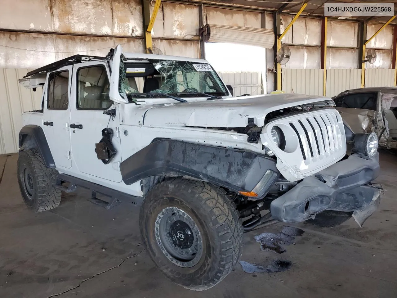 2018 Jeep Wrangler Unlimited Sport VIN: 1C4HJXDG6JW225568 Lot: 70299134