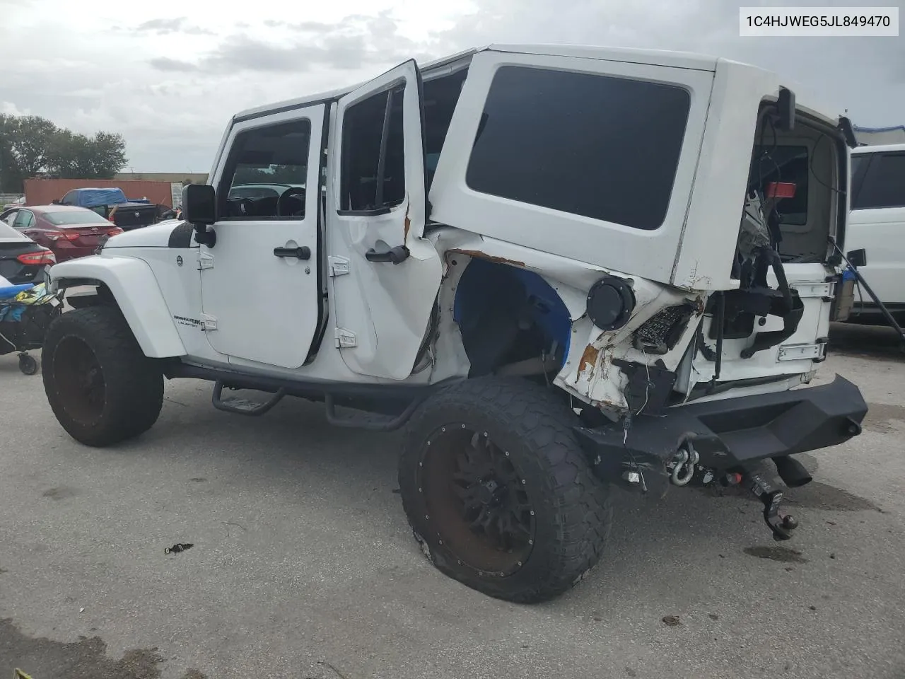 2018 Jeep Wrangler Unlimited Sahara VIN: 1C4HJWEG5JL849470 Lot: 70423704