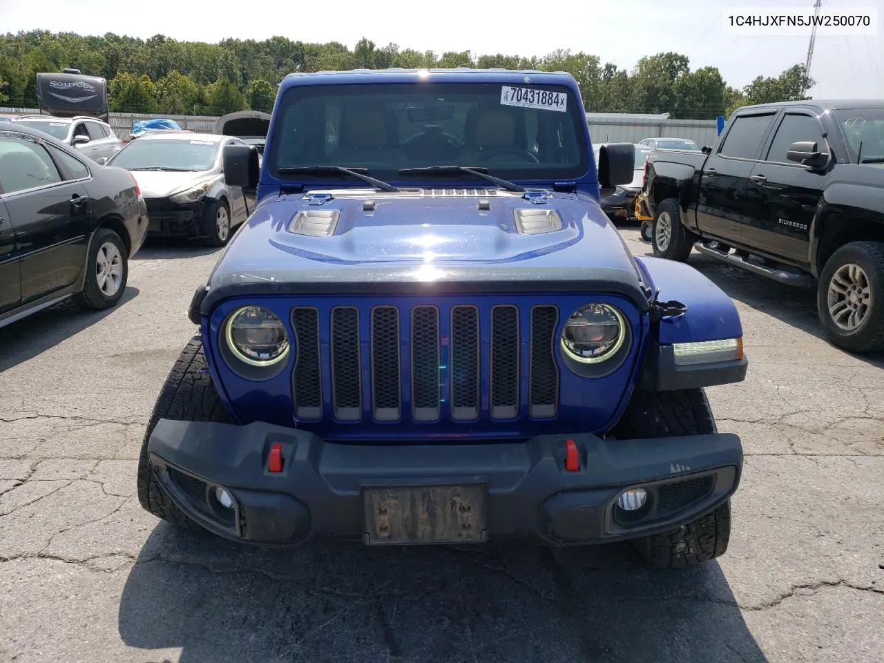 2018 Jeep Wrangler Unlimited Rubicon VIN: 1C4HJXFN5JW250070 Lot: 70431884