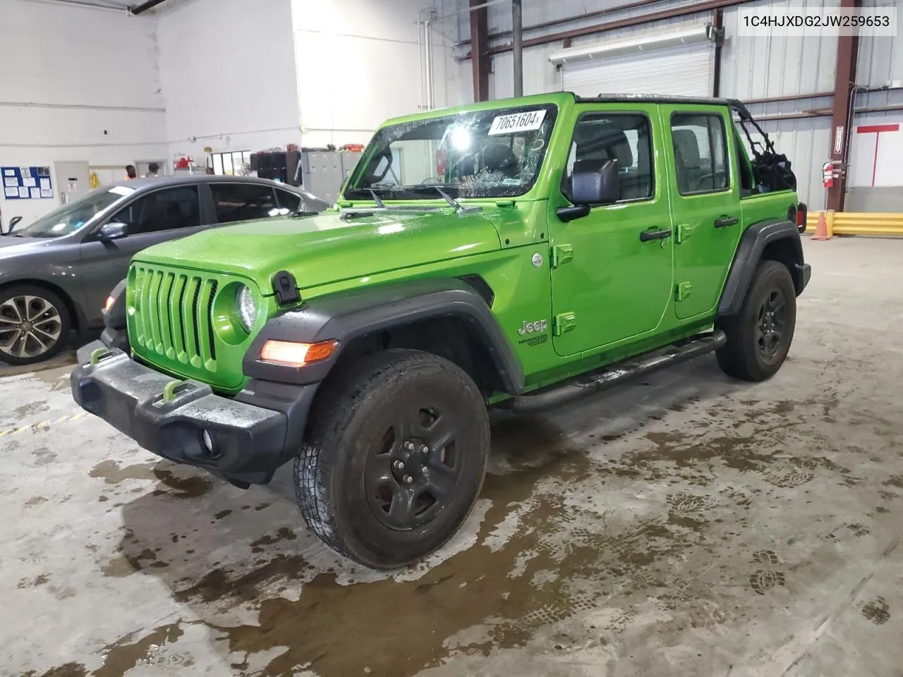 2018 Jeep Wrangler Unlimited Sport VIN: 1C4HJXDG2JW259653 Lot: 70651604