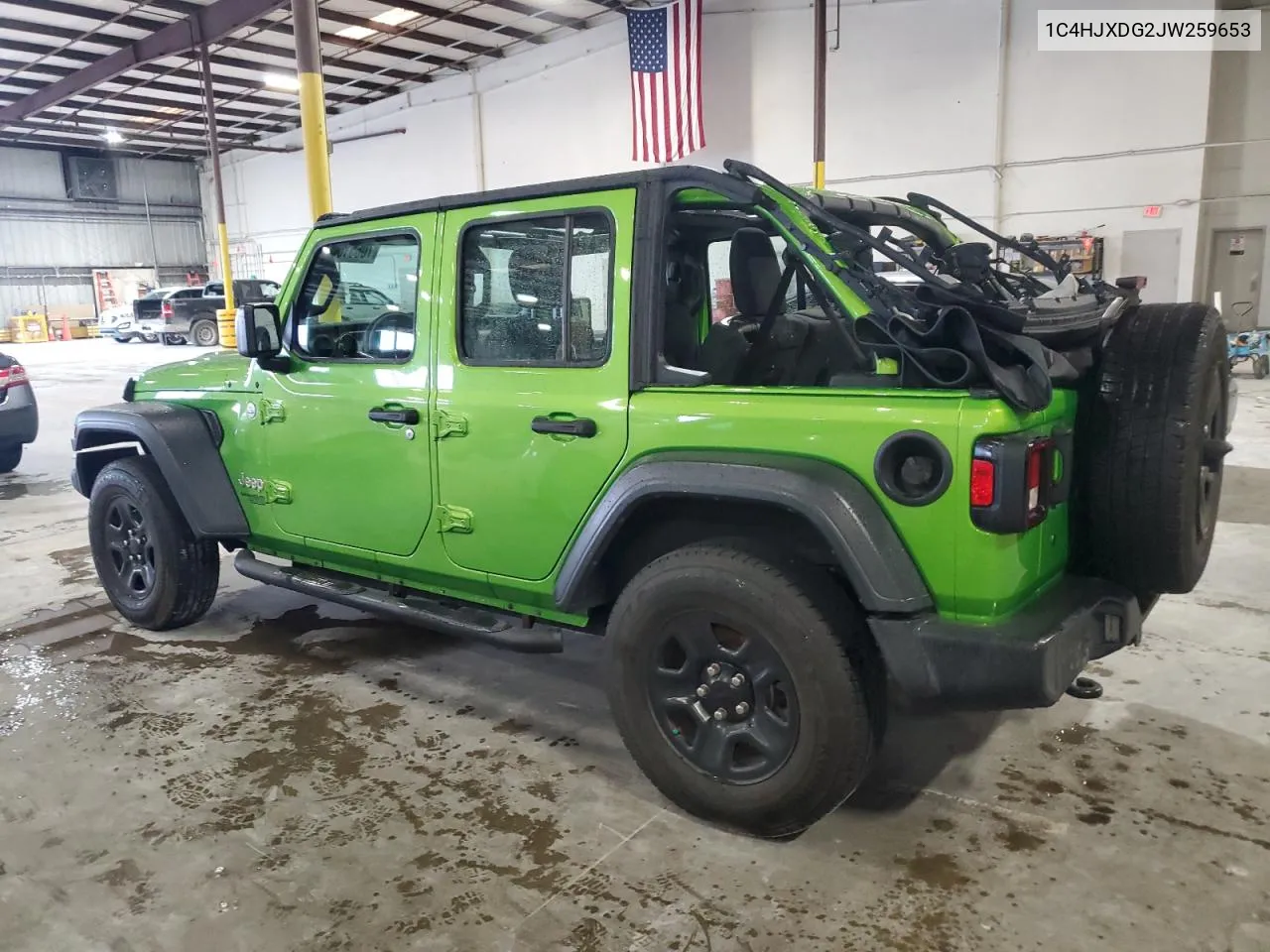 2018 Jeep Wrangler Unlimited Sport VIN: 1C4HJXDG2JW259653 Lot: 70651604