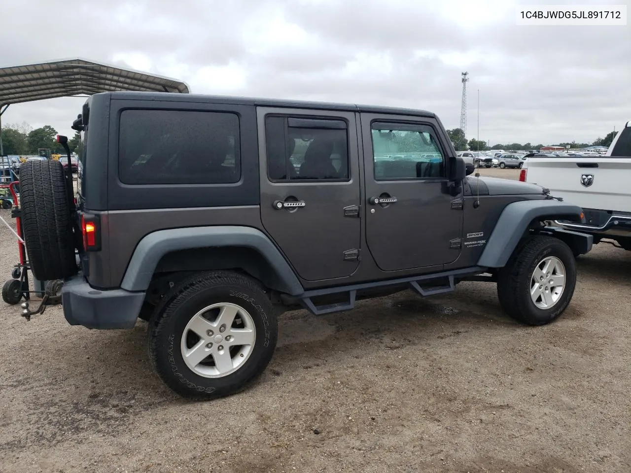 2018 Jeep Wrangler Unlimited Sport VIN: 1C4BJWDG5JL891712 Lot: 70742224