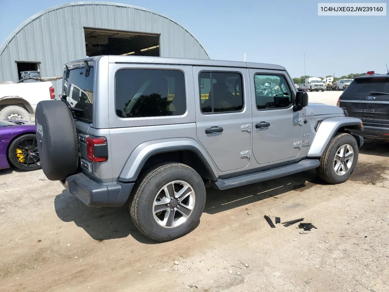 2018 Jeep Wrangler Unlimited Sahara VIN: 1C4HJXEG2JW239160 Lot: 70874314