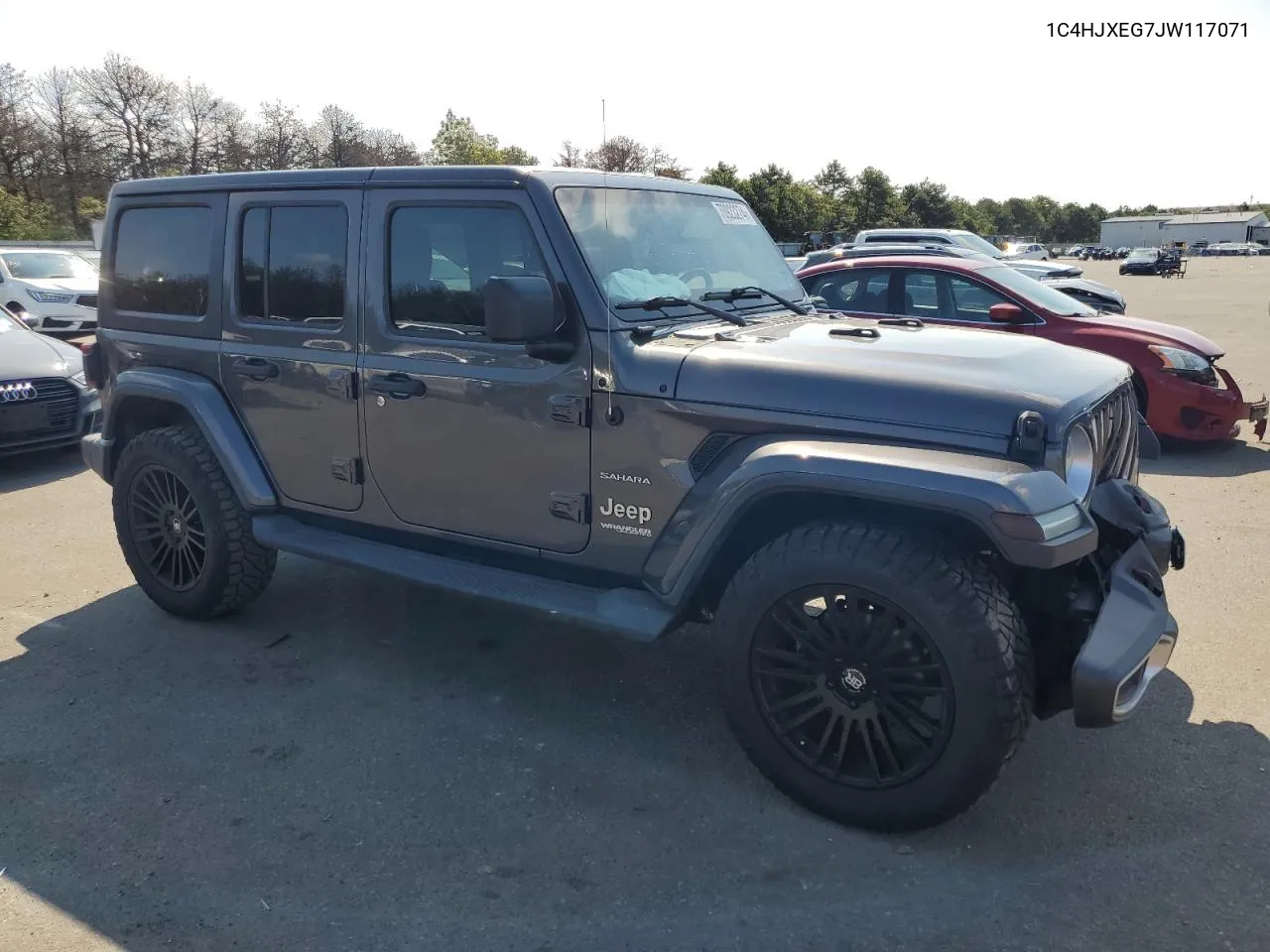 2018 Jeep Wrangler Unlimited Sahara VIN: 1C4HJXEG7JW117071 Lot: 70923274