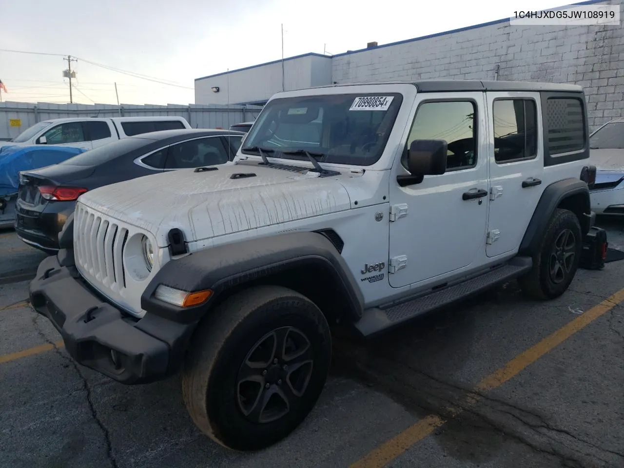 2018 Jeep Wrangler Unlimited Sport VIN: 1C4HJXDG5JW108919 Lot: 70990854