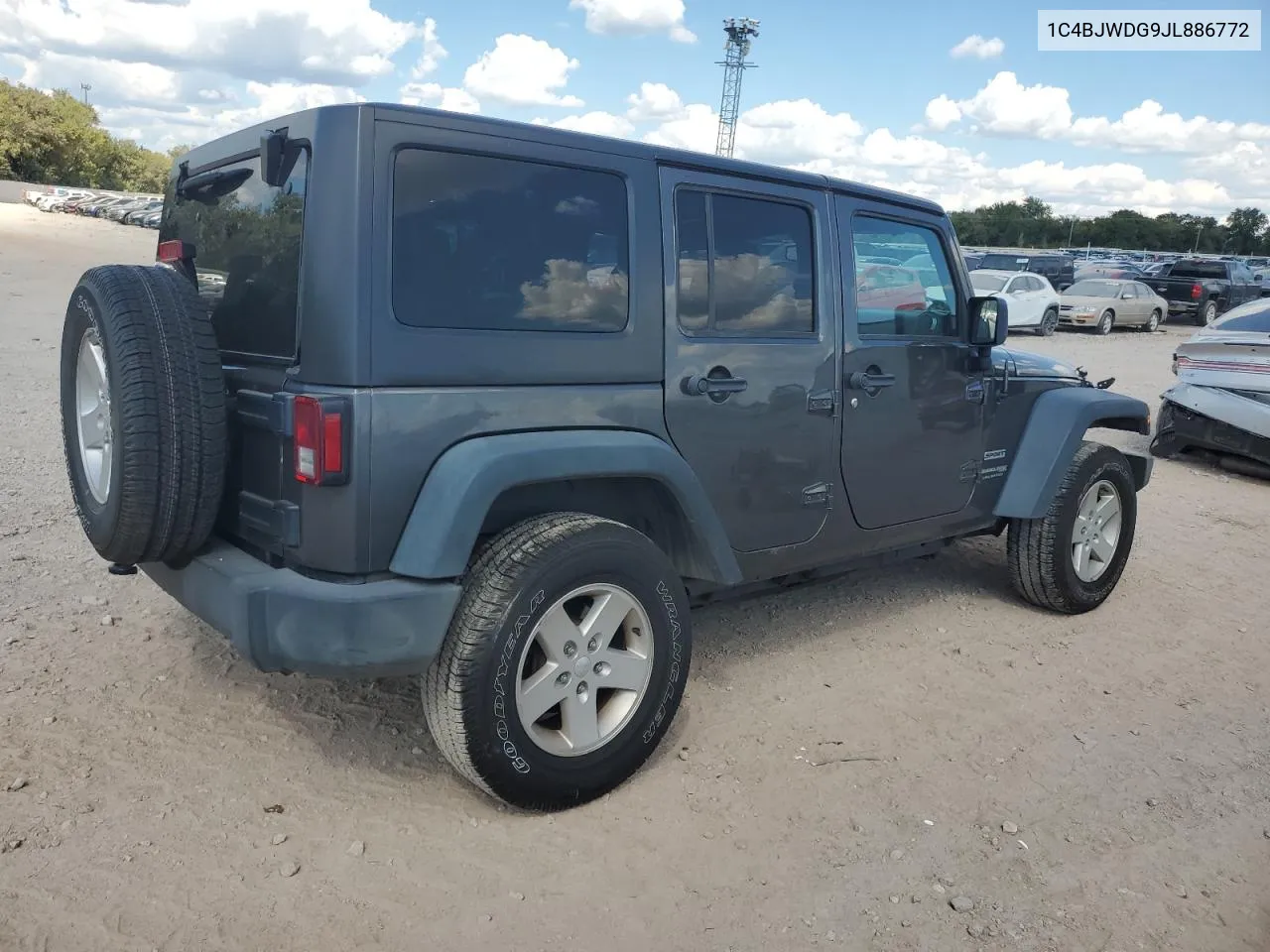 2018 Jeep Wrangler Unlimited Sport VIN: 1C4BJWDG9JL886772 Lot: 71031344