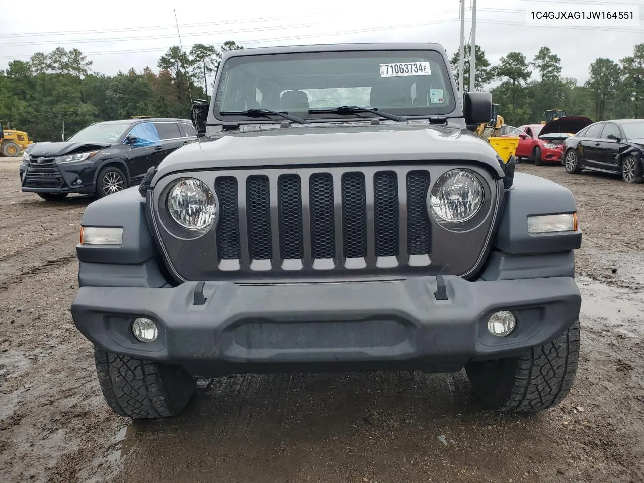 2018 Jeep Wrangler Sport VIN: 1C4GJXAG1JW164551 Lot: 71063734