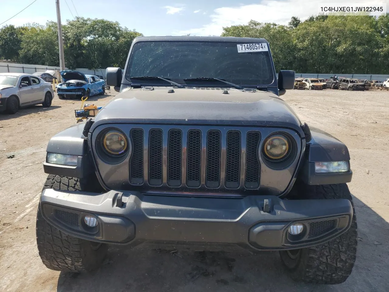 2018 Jeep Wrangler Unlimited Sahara VIN: 1C4HJXEG1JW122945 Lot: 71480574