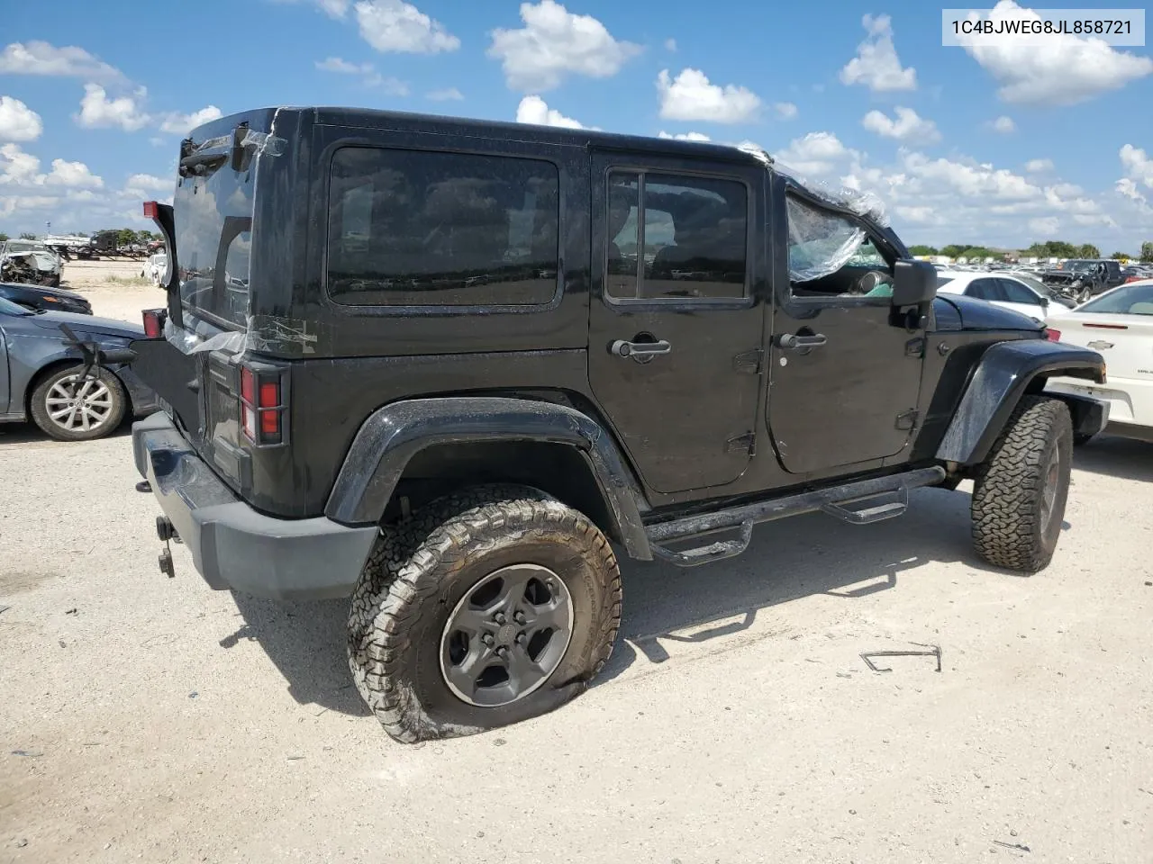 2018 Jeep Wrangler Unlimited Sahara VIN: 1C4BJWEG8JL858721 Lot: 71556954