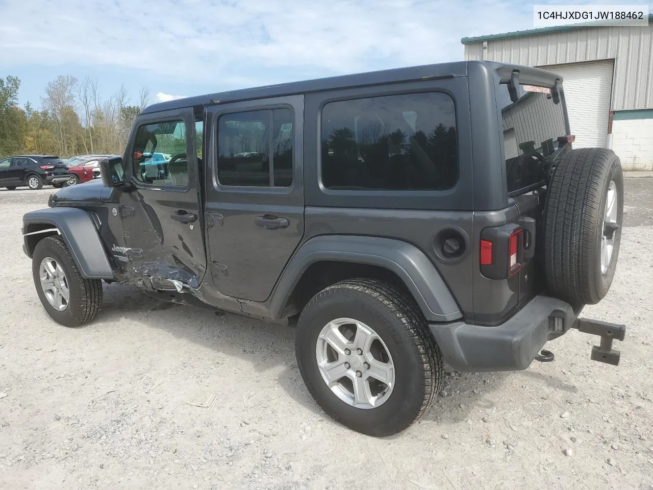 2018 Jeep Wrangler Unlimited Sport VIN: 1C4HJXDG1JW188462 Lot: 71785454