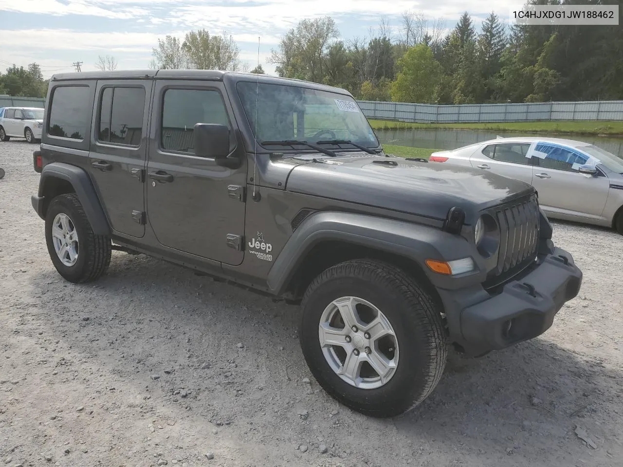 2018 Jeep Wrangler Unlimited Sport VIN: 1C4HJXDG1JW188462 Lot: 71785454