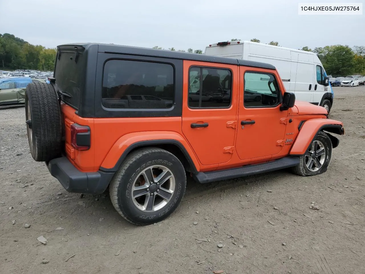 2018 Jeep Wrangler Unlimited Sahara VIN: 1C4HJXEG5JW275764 Lot: 71931984