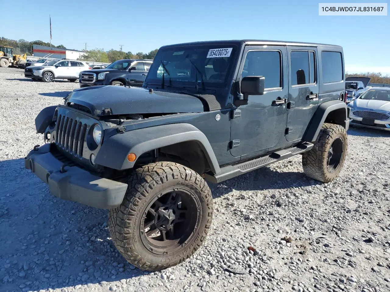 1C4BJWDG7JL831687 2018 Jeep Wrangler Unlimited Sport