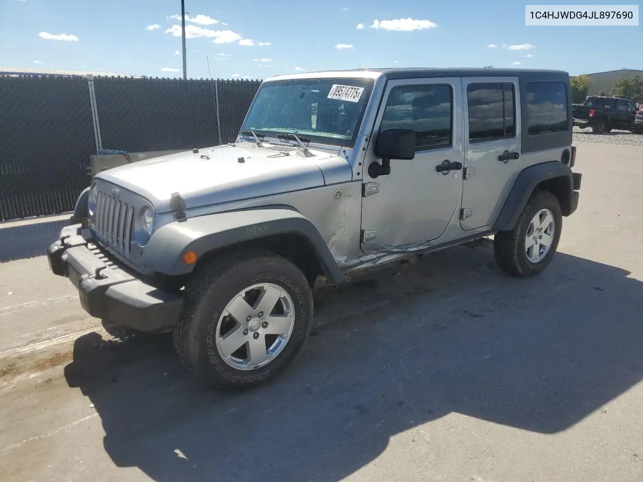 1C4HJWDG4JL897690 2018 Jeep Wrangler Unlimited Sport