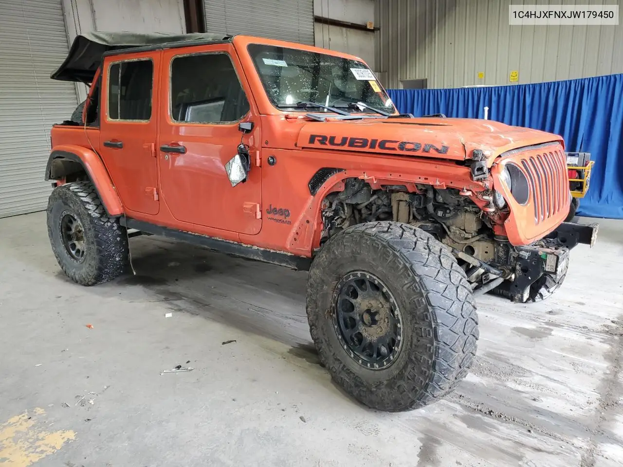 1C4HJXFNXJW179450 2018 Jeep Wrangler Unlimited Rubicon