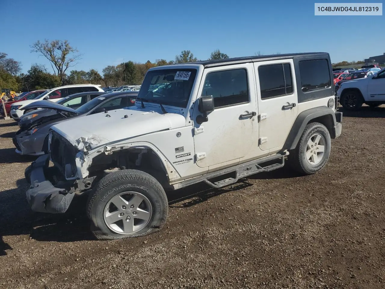 1C4BJWDG4JL812319 2018 Jeep Wrangler Unlimited Sport