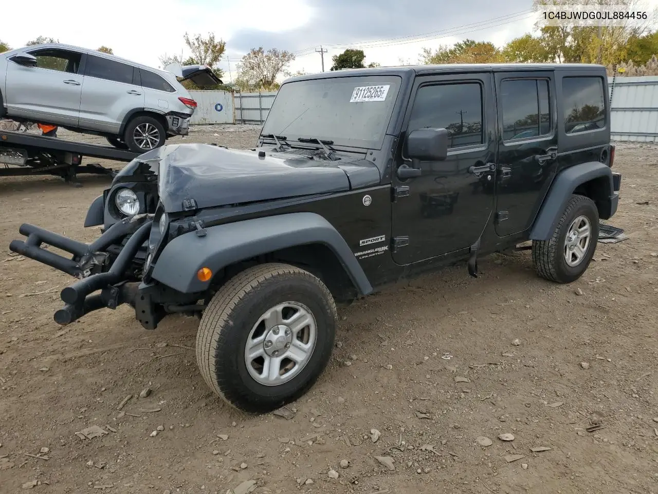 1C4BJWDG0JL884456 2018 Jeep Wrangler Unlimited Sport