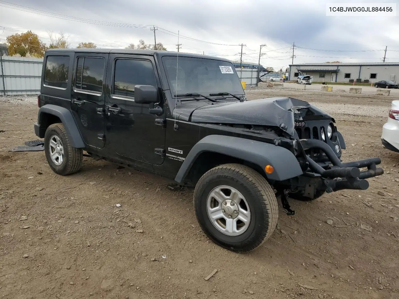 1C4BJWDG0JL884456 2018 Jeep Wrangler Unlimited Sport