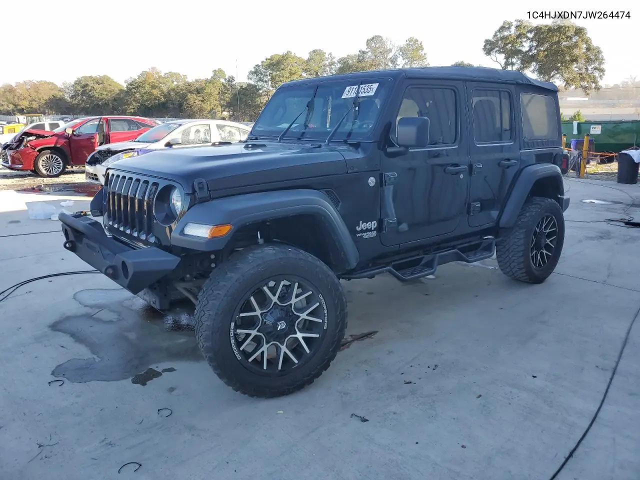 1C4HJXDN7JW264474 2018 Jeep Wrangler Unlimited Sport