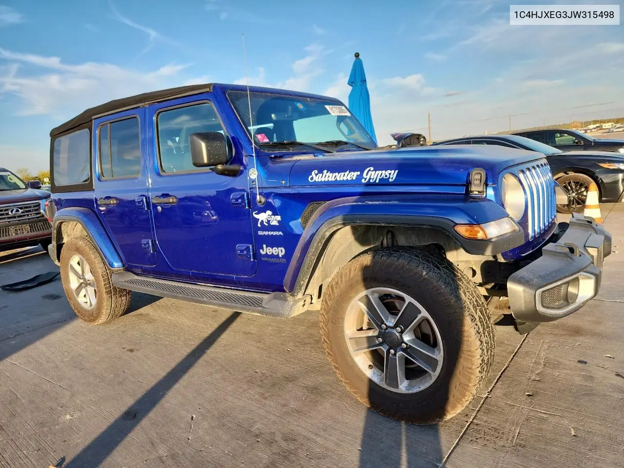 1C4HJXEG3JW315498 2018 Jeep Wrangler Unlimited Sahara