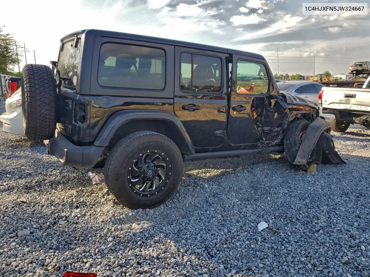 1C4HJXFN5JW324667 2018 Jeep Wrangler Unlimited Rubicon