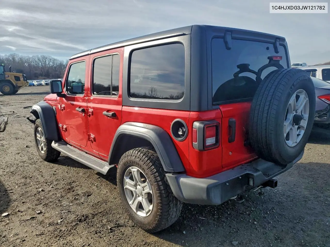 1C4HJXDG3JW121782 2018 Jeep Wrangler Unlimited Sport