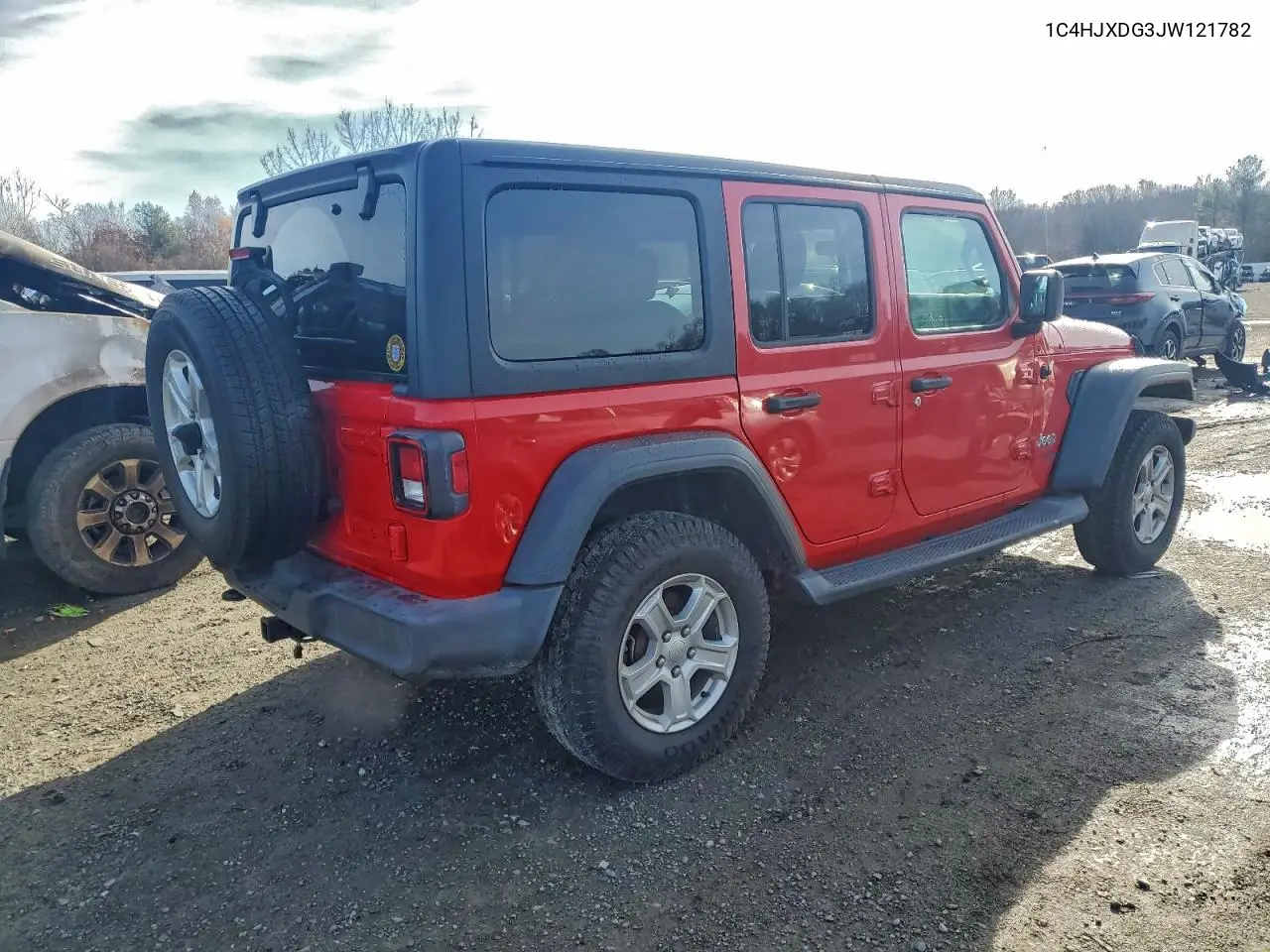 1C4HJXDG3JW121782 2018 Jeep Wrangler Unlimited Sport