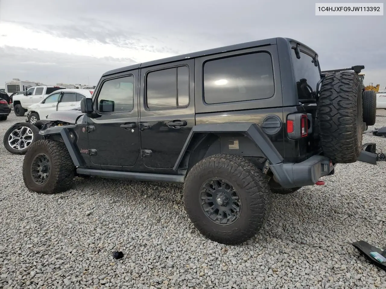 1C4HJXFG9JW113392 2018 Jeep Wrangler Unlimited Rubicon