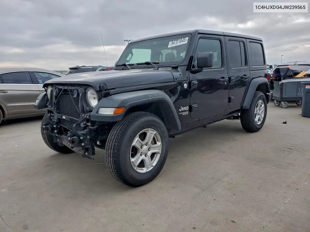 1C4HJXDG4JW239565 2018 Jeep Wrangler Unlimited Sport